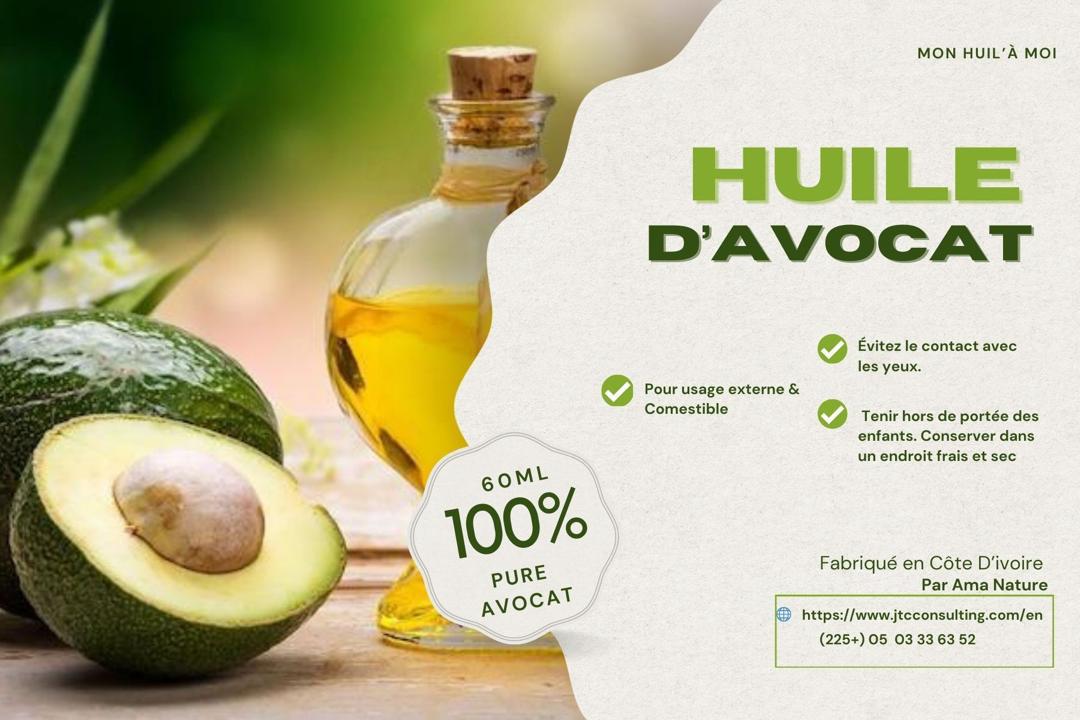 Huile d'Avocat 100% Pure